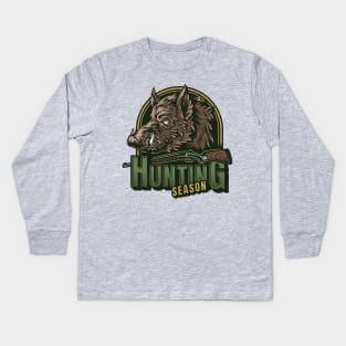 Hunting Season Kids Long Sleeve T-Shirt